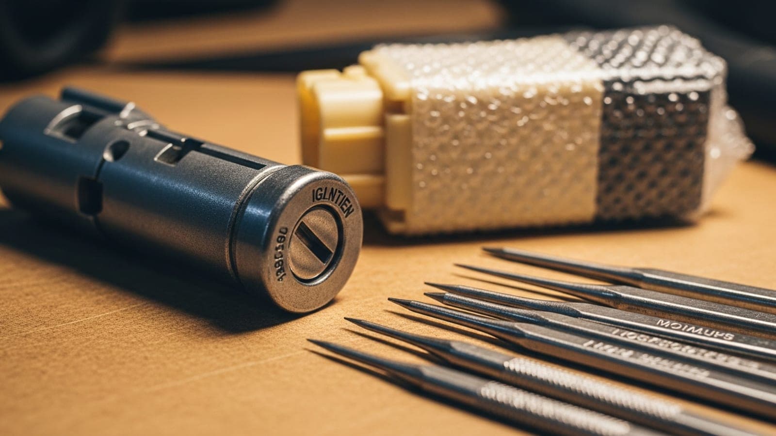 Professional locksmith performing ignition repair service in Keller TX